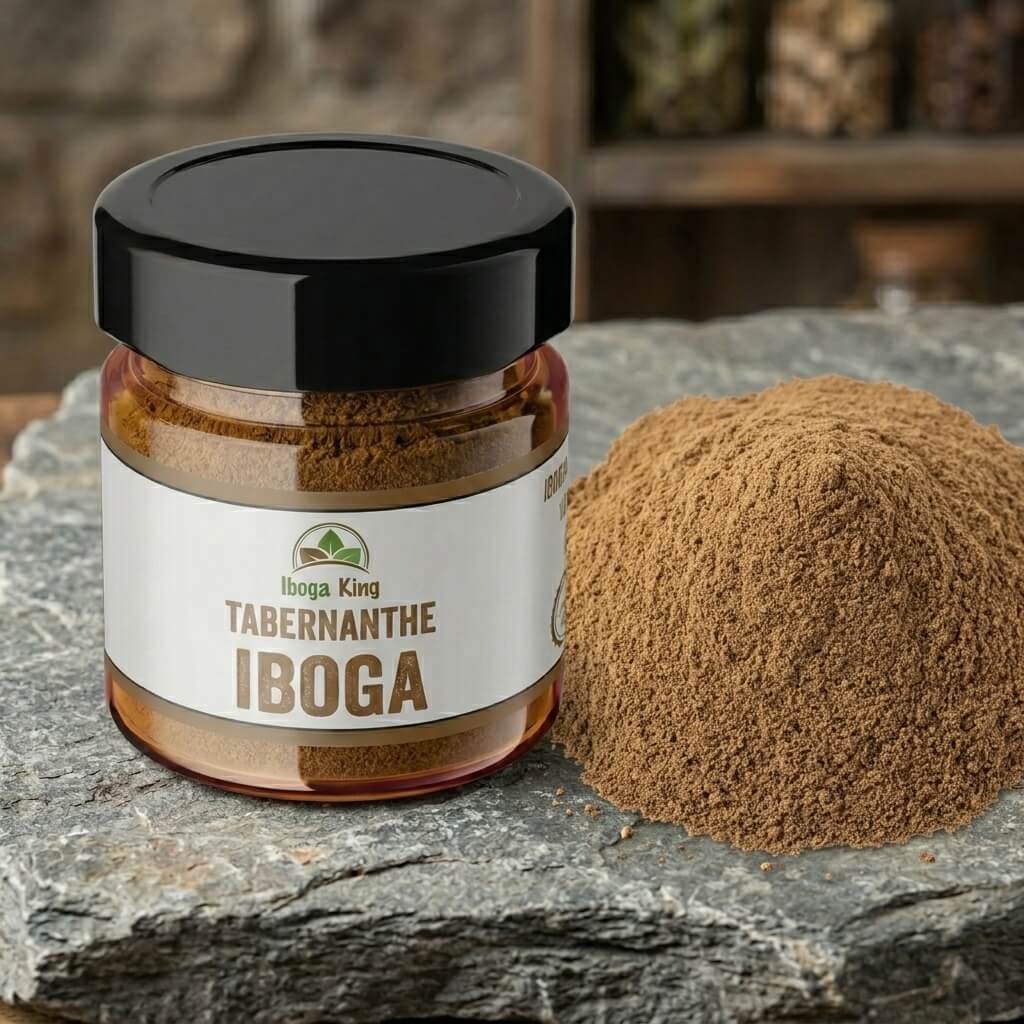 Iboga Pulver gemahlen